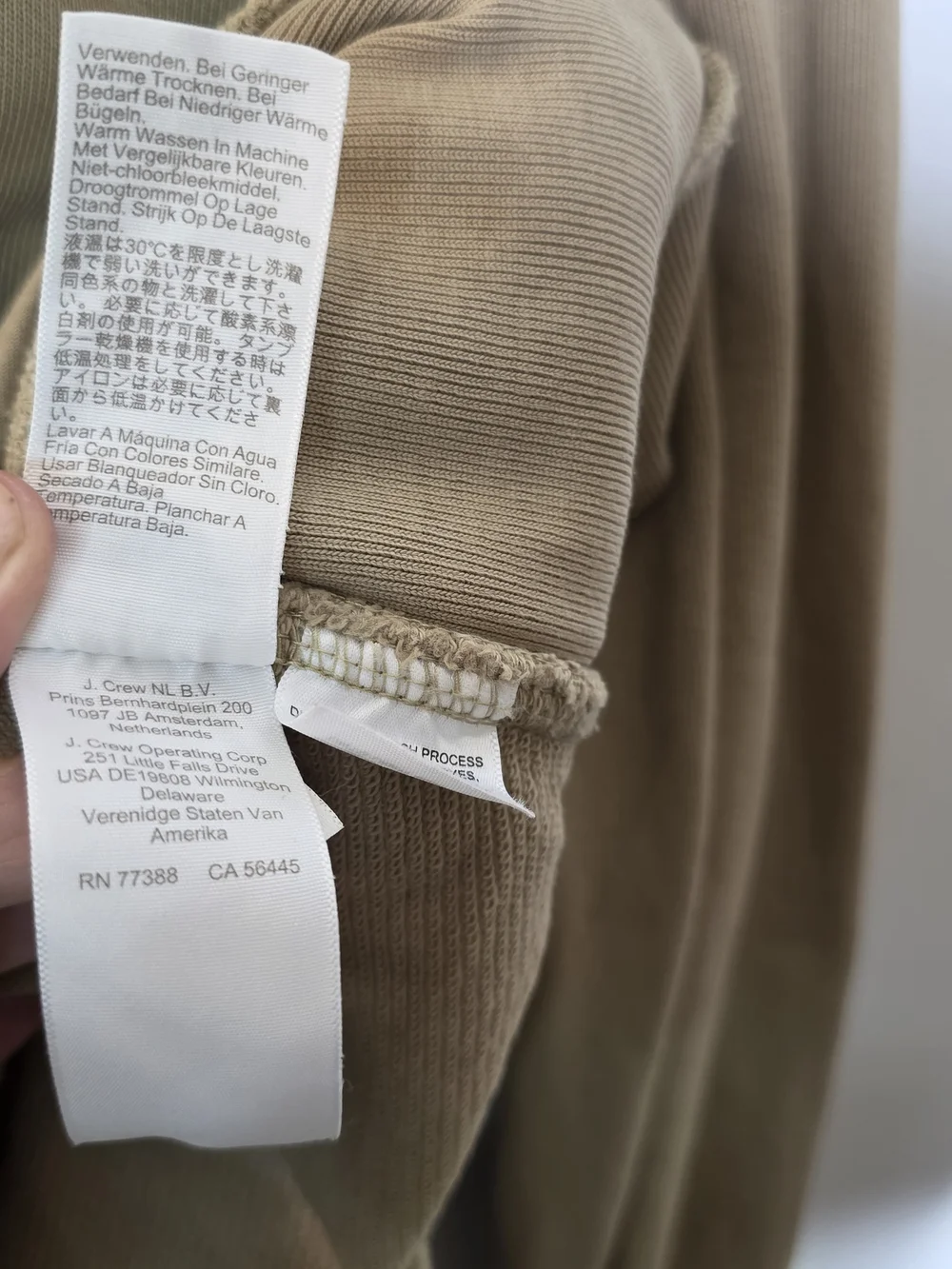 J Crew Garment Dyed Terry Cloth Men's Sweatshirt XXL Relaxed Casual Great cond